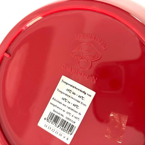 Spiegelburg Salad Bowl like new, red with white polka dots
