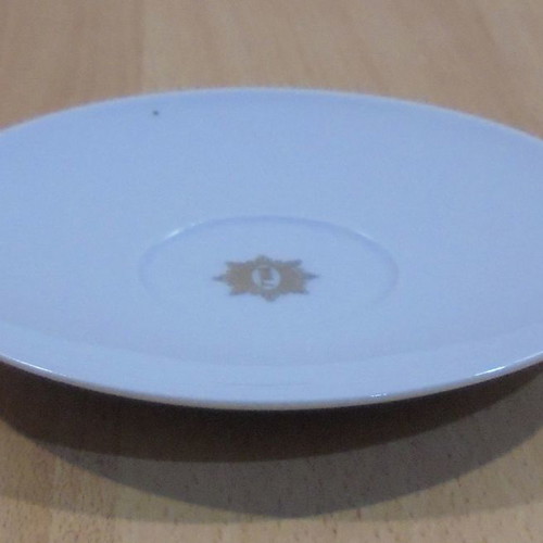 TWA Trans World Airlines old promotional ceramic saucer used
