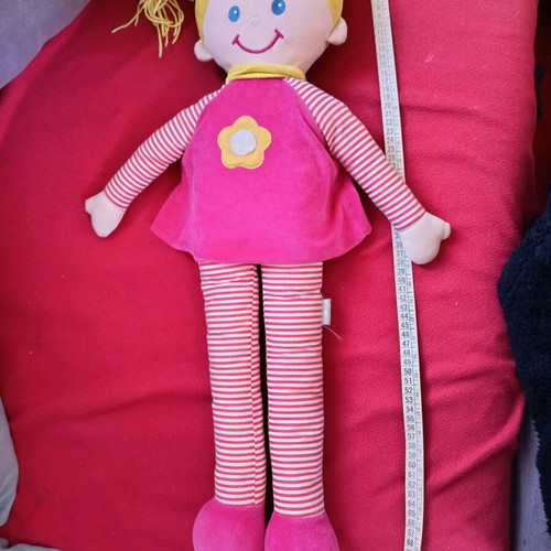 Large cloth doll used, about 74cm, likely Jumbo, early 2000s