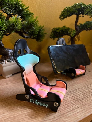 Racing Bucket Seat Desk Phone Stand new for gaming