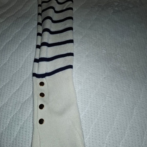 Zara Mariniere Blouse like new, size S, white and blue