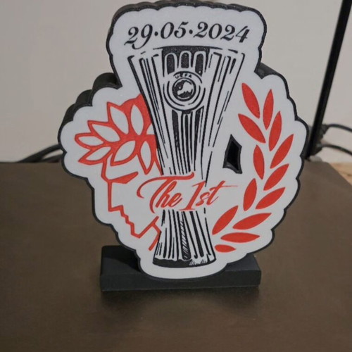 Olympiakos The 1st 3D Printed LED Light Trophy New
