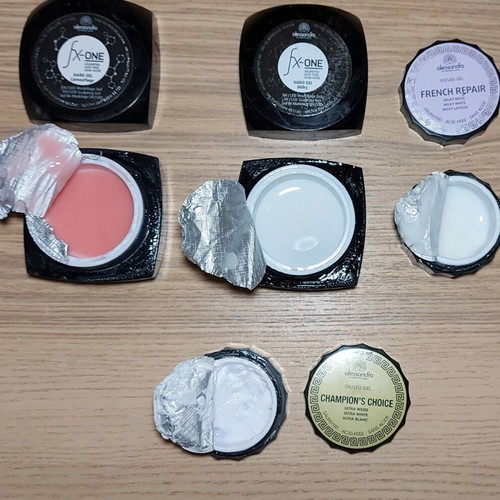 Alessandro International nail gels used, set of 4 pieces