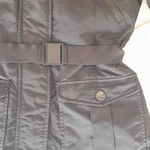 Street One jacket used, size 36 black with belt and hood