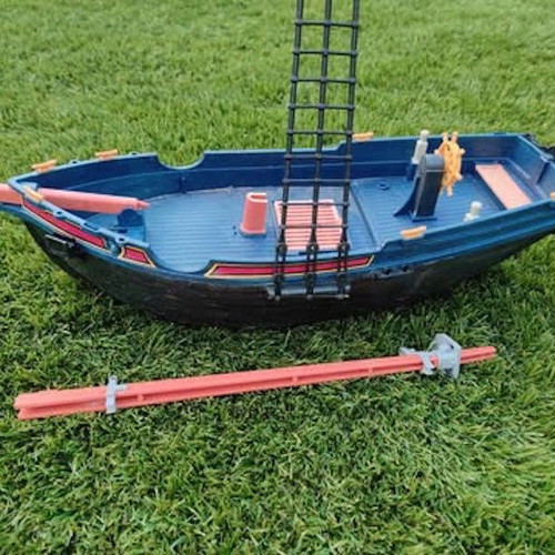 Playmobil Pirate Schooner used (5810) with missing parts and breaks