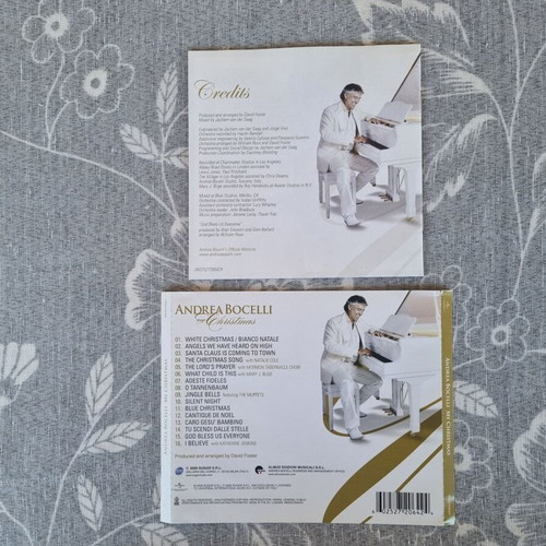 Andrea Bocelli My Christmas original paper inserts like new