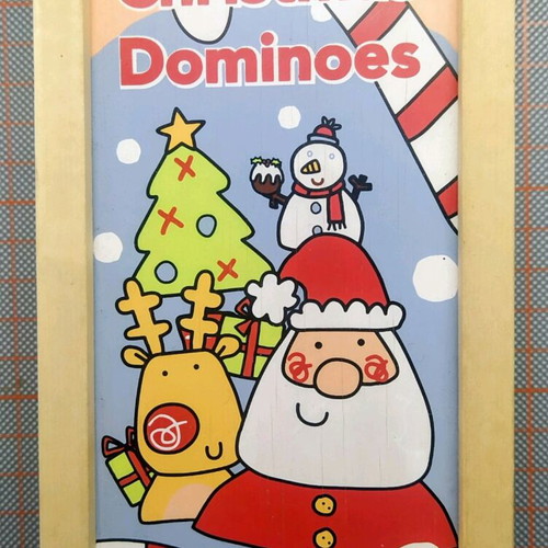 Christmas Dominoes ELC new wooden board game