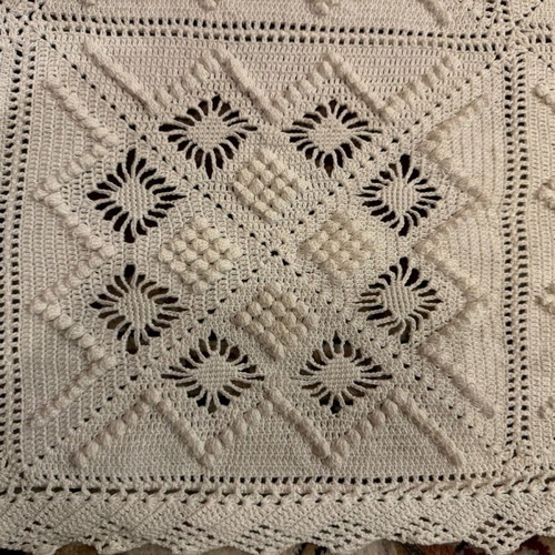 Handmade knitted blanket and throw