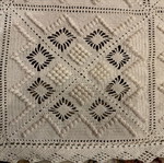 Handmade knitted blanket and throw