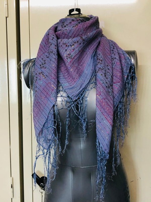 Scarf like new multicolor 100x100 cm