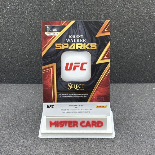 2023 Panini Select UFC Johnny Walker Sparks patch used