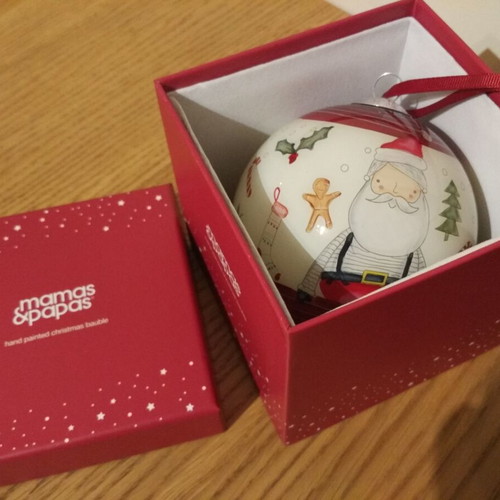 Mamas and Papas My First Christmas 2017 Christmas Bauble new