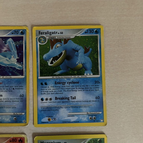 Pokemon cards used, set of 4 collectible cards