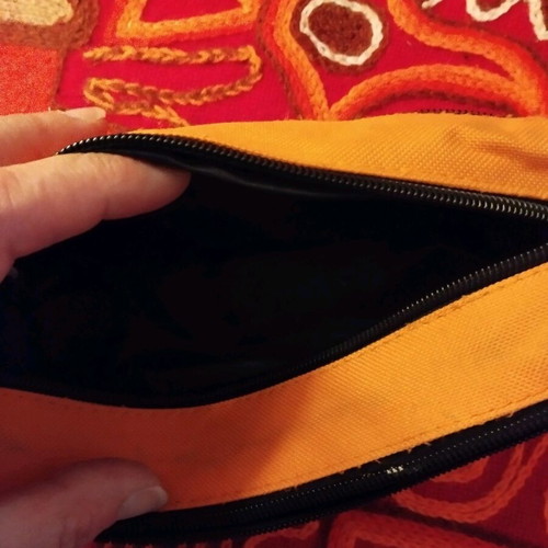 Urban Sportsgear travel toiletry bag orange new with 3 compartments