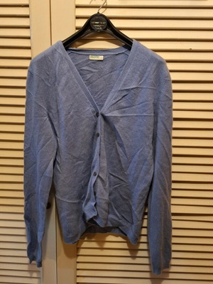 Benetton κασμιρένια ζακέτα μεταχειρισμένη, μπλε, μέγεθος L