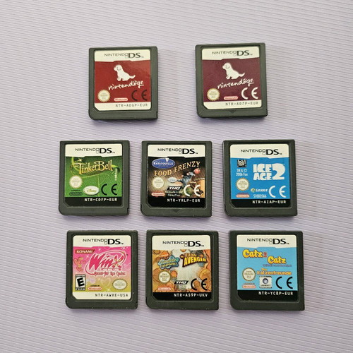Nintendo DS games used, bundle with Nintendogs, Winx, Ice Age 2