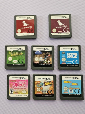 Nintendo DS games used, bundle with Nintendogs, Winx, Ice Age 2