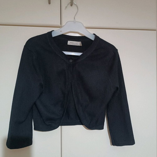 Black Zara short cardigan with 3/4 sleeves, like new