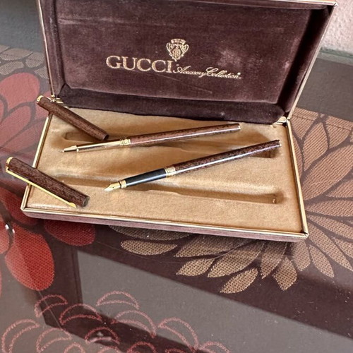 Gucci Accessory Collection writing set like new, vintage 1980