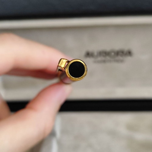Aurora Sfera 332 pen used with gold details