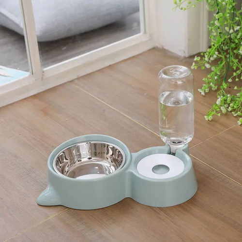 Super Bowl stainless steel food plate and water bowl new, pastel blue