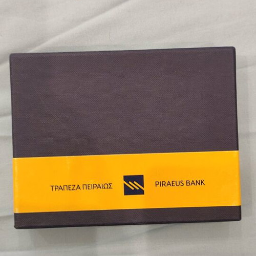 Leather wallet commemorative Piraeus Bank new