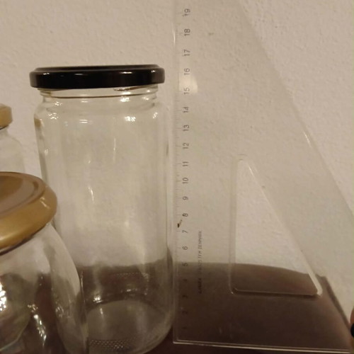 Storage jars set of 6 like new