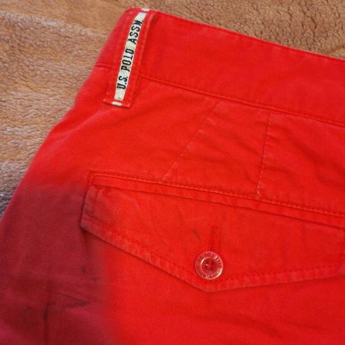 Polo men's red bermuda shorts like new, size XL