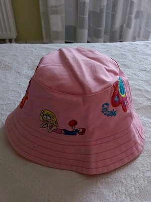 Children's fabric hat used, pink, size XS