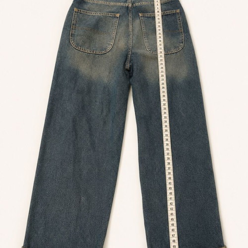 Bershka women's relaxed fit jeans, size 36, blue washed