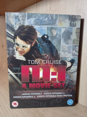 Mission Impossible 4 ταινίες DVD κασετίνα νέα, με αγγλικούς υπότιτλους