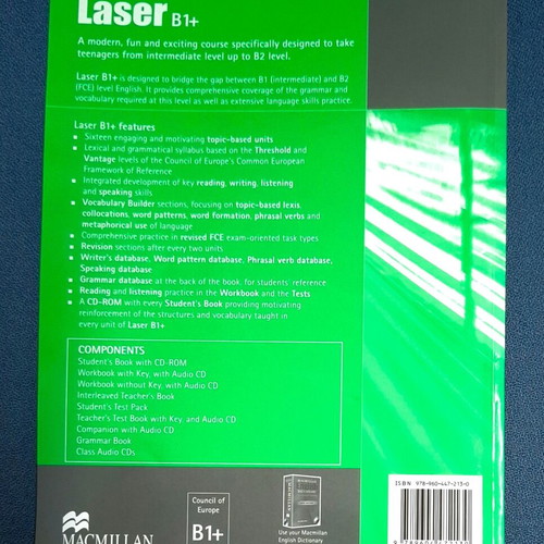 Laser B1+ Workbook new with audio CD