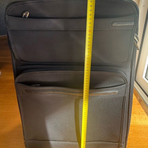 Delsey Black Medium Suitcase used with wheels