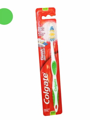 Colgate Deep Clean toothbrush green new medium