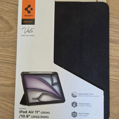 Spigen Urban Fit Flip Cover used, plastic and fabric for iPad Air 2020/2022