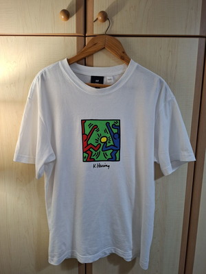 Keith Haring X H&M white T-shirt, size S