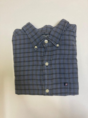 Ralph Lauren Polo Jeans Co. grey checked shirt XL vintage