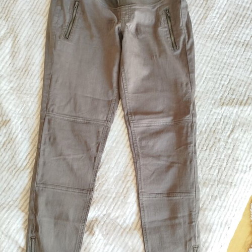 H&M maternity pants brown-grey, elastic