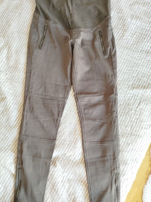 H&M maternity pants brown-grey, elastic