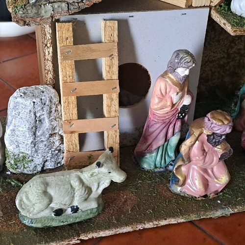 Nativity scene used with low lighting