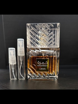 Lattafa Khamrah authentic decant perfume 3ml/5ml samples on order