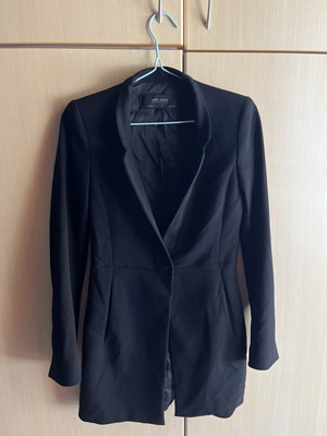 Zara γυναικείο μαύρο σακάκι μακρύ σαν καινούργιο, XS