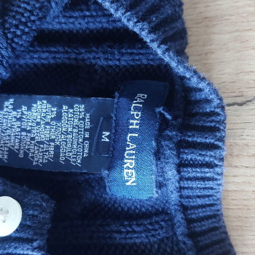 Polo Ralph Lauren knitted dress size M like new, dark blue kids