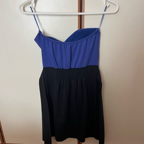 Ths Fashion dress black and blue like new, size M