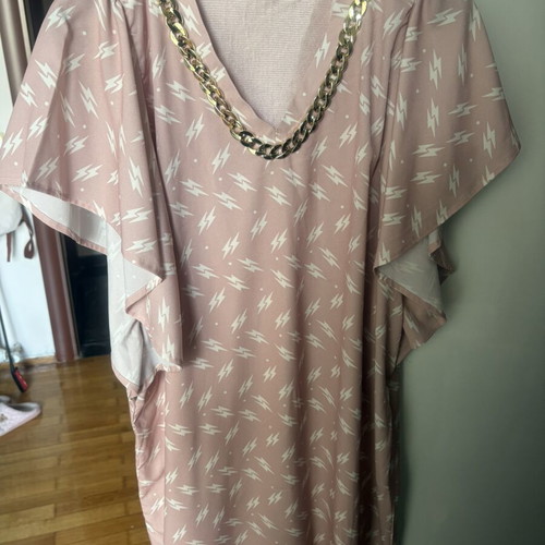 Relish cocktail dress like new, beige and pink, size L