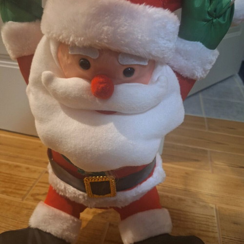Santa Claus hanging decoration parachute like new, Christmas decor