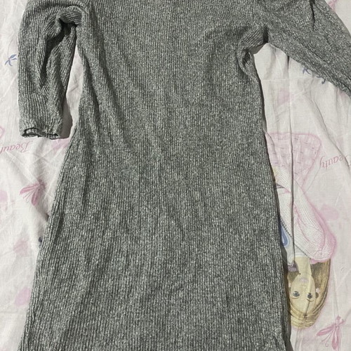 Bershka autumn dress like new, gray, sizes M and L
