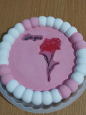 Porcelain decoration new with liquid glass and rose design