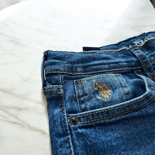 Children's U.S. Polo Assn. blue jeans like new, size 152 cm