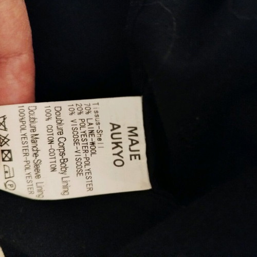 Black coat like new, size S